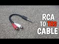 How to make RCA to TRS Cable