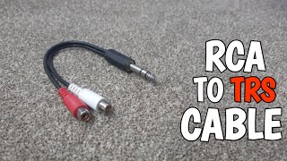 How to make RCA to TRS Cable
