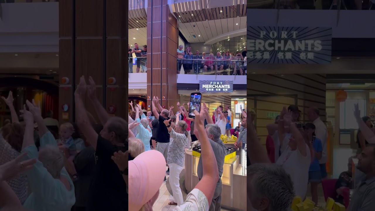 Quantum of the Seas Royal Promenade becomes a flashmob