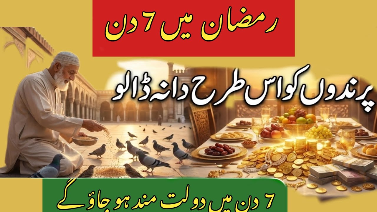 Ramzan ma 7 din parindon ko Dana daal Dan |  rizk mein hairatangez barkat ho gi 