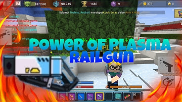 The Power Of Plasma Railgun!!🤩😱 In Build And Shoot [BlockmanGo:Blocky Mods]