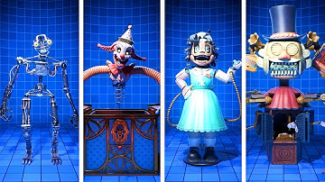 FNAF Secret of the Mimic Animatronics Jumpscare & Workshop Animations