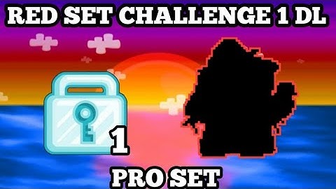 RED SET CHALLENGE 1 DL!! pro set || Growtopia Indonesia