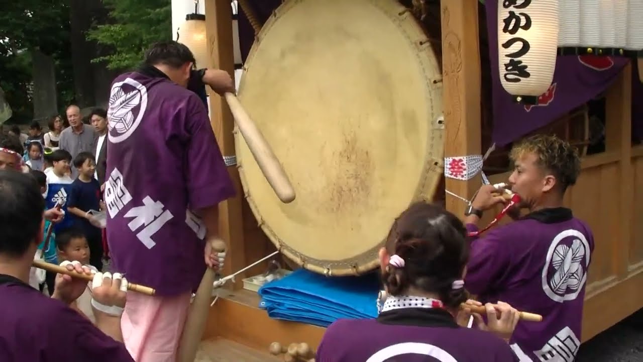 湖西市新所 女河八幡宮例大祭2025 あかつきはやし連