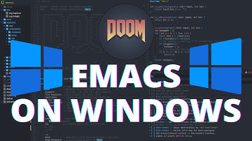 How to install Doom Emacs on Windows.