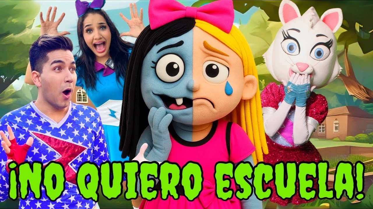 ¡Ámbar no quiere ir a la escuela y se convierte en zombie! 😱📚🧟‍♀️ -  Megafantastico Tv
