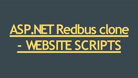 Best ASP NET Redbus clone - ScriptStore in