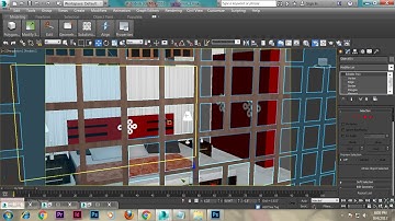 Tutorial on Modeling texturing and  lighting an interior in 3dsmax using Vray ( Part  6 )