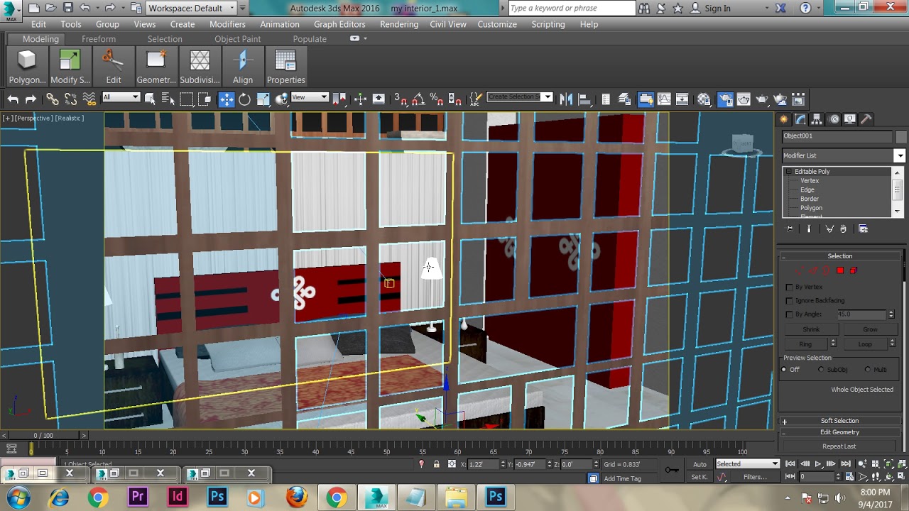 Tutorial on Modeling texturing and lighting an interior in 3dsmax using ...