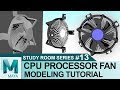 Cpu processor fan tutorial in autodesk maya 2017  3d tutorials beginner  study room series 13