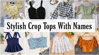 Types of crop tops with names/Crop top for girls/types of crop t-shirt||Farheen Style screenshot 5