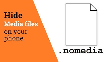 Android .nomedia file - how to hide media from your gallery and music player?