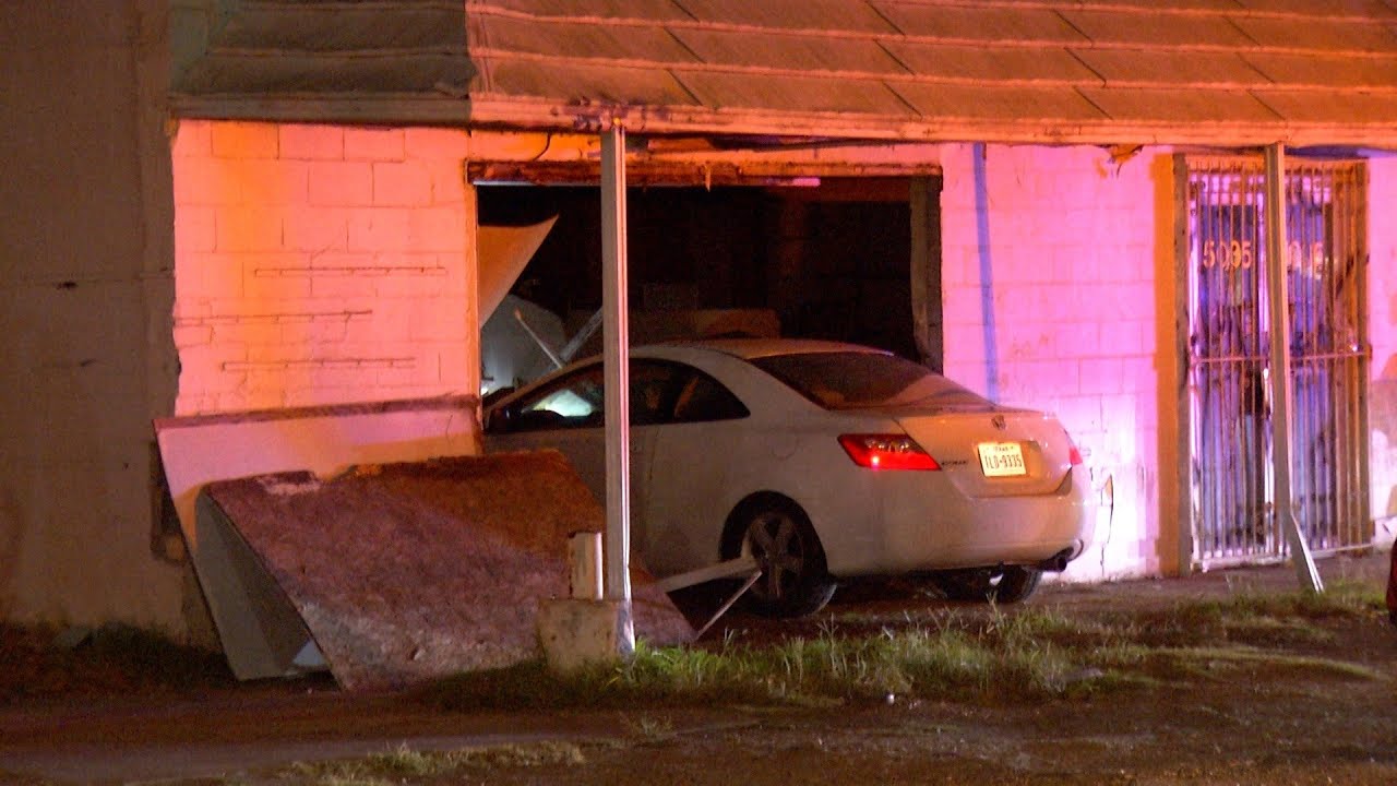 Woman detained on suspicion of DWI after crashing into building, police ...