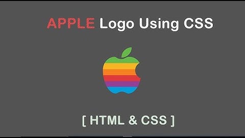 Create Apple Logo Using CSS-Pure CSS Logo Tutorial