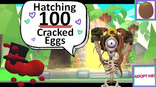 HATCHING 100 CRACKED EGGS 🥚🥰💕 Adopt Me (Roblox)