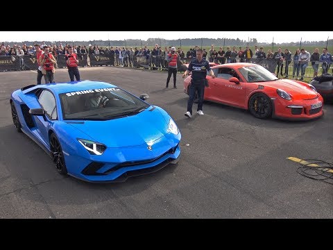 Lamborghini Aventador S vs Porsche 991 GT3 RS