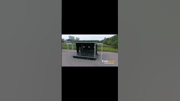 TL50 manual winch 8m X 7m stage trailer need no electricity during the whole stage set up.