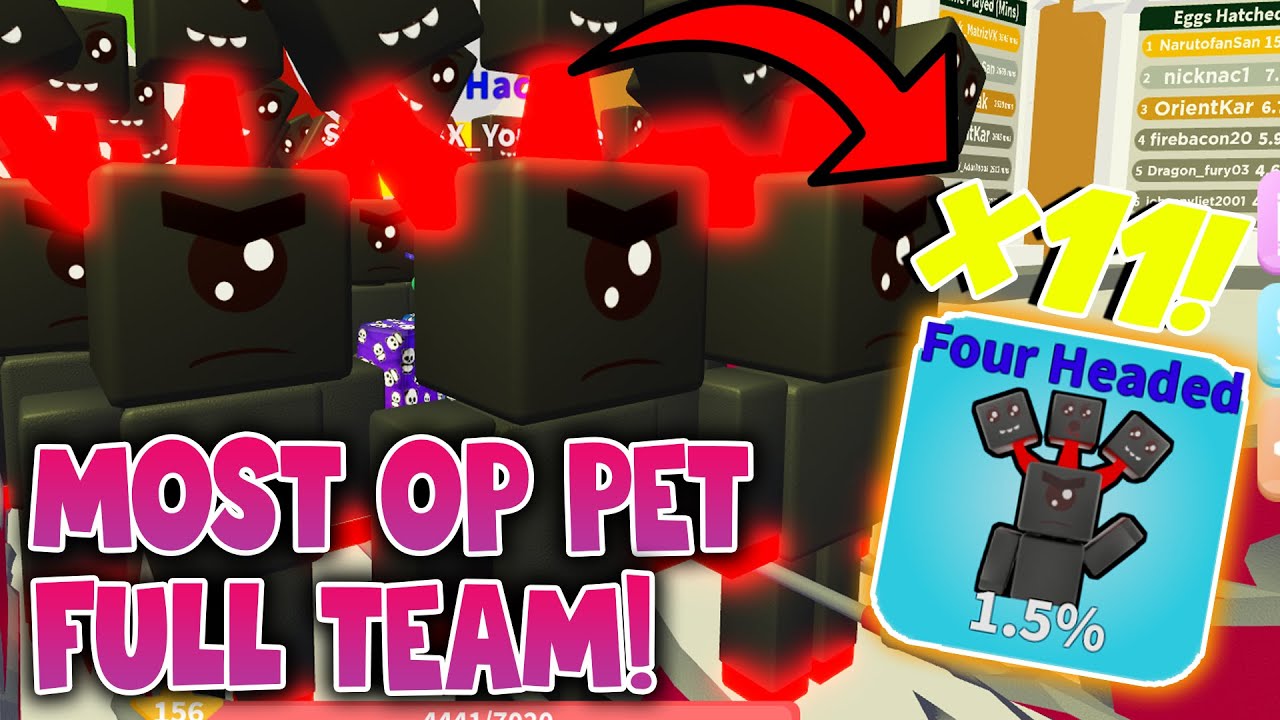 MINION SIMULATOR MOST OP PET *FULL TEAM* SHOWCASE! | Minion Simulator Roblox