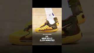 Most Worn Shoes In The Nba