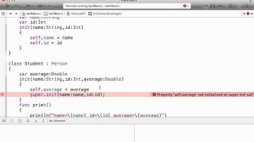 Designated Initializers in Swift