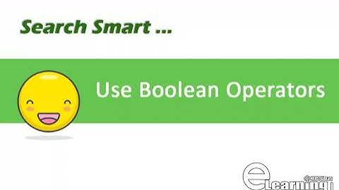 Search Smart: Use Boolean Operators