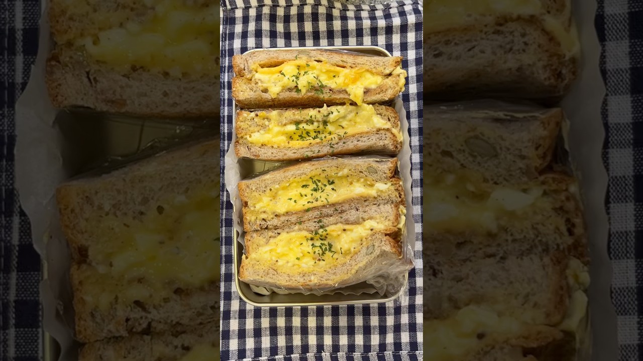 전 샌드위치 알바생의 밤티 에그마요 샌드위치 레시피💛 레시피 숏폼 썸네일