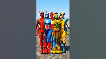 DEADPOOL & WOLVERINE VS THANOS! 😱🔥 Ultimate Revenge Battle  GTA 5 #shorts