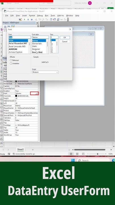How to Create a UserForm in Excel Easy and simple way #excel #vba - YouTube