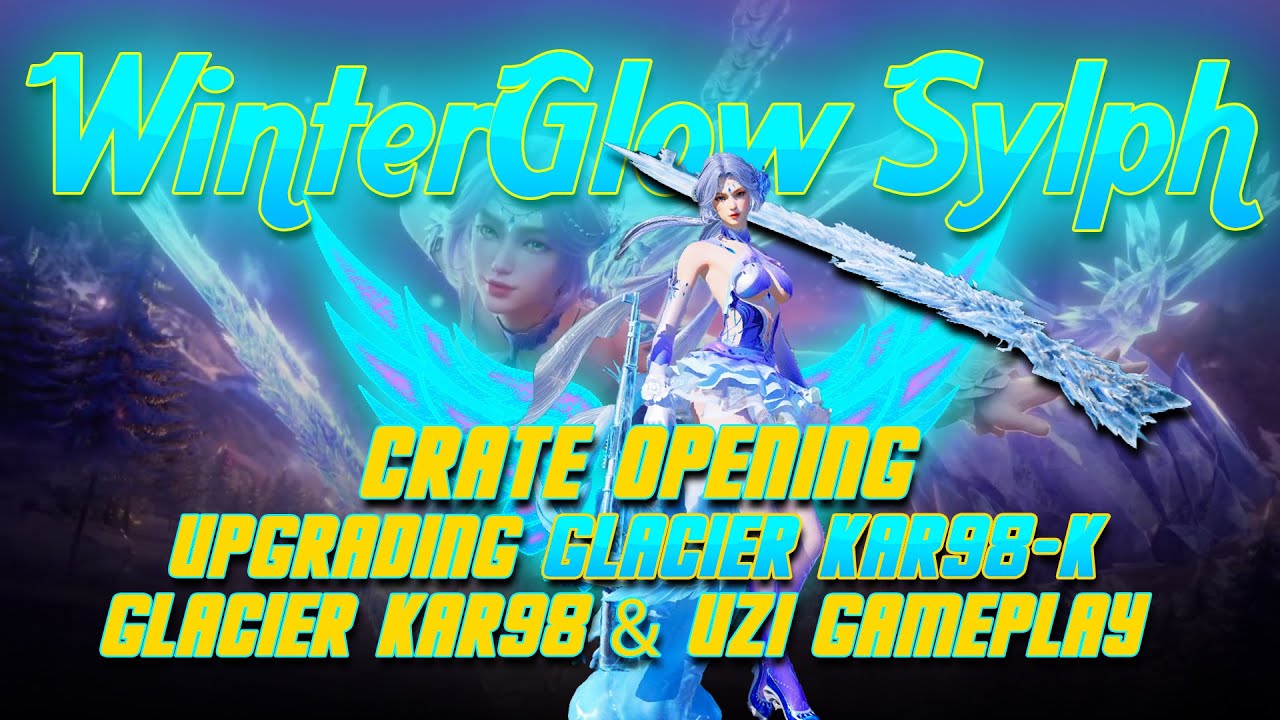 NEW Winterglow Sylph Gilt Set ❄️ Glacier Kar98-K Opening, Upgrade & Gameplay | PUBGM 