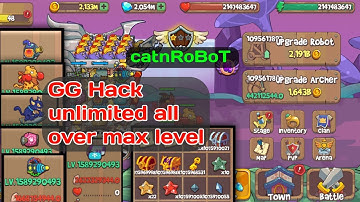 Best Weapons And Gadgets Max Level No Limit Gold And Diamonds In Catnrobot! Game