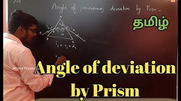Angle of deviation by prism || Class12 Physics ||