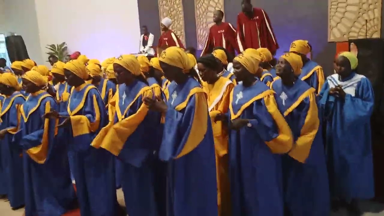 Addis Ababa CTC Sunday service.... Choirs Group praise the Lord