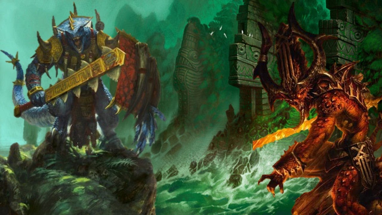 ENGINE OF THE GODS! - Lizardmen vs. Daemons of Chaos - Call of ...