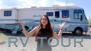 RV TOUR - Living in an Remodeled Class A Motorhome with Two Dogs by The Way 718 views 2 years ago 15 minutes