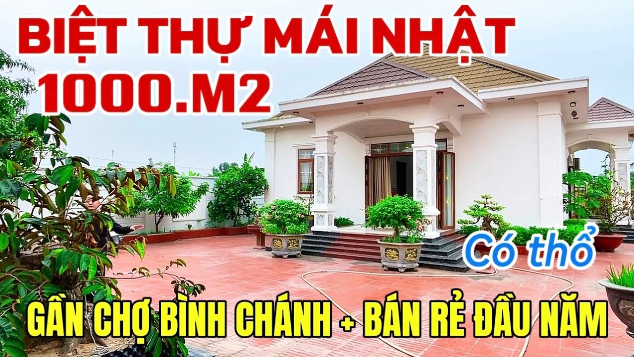 👉 BIỆT THỰ MÁI NHẬT GẦN CHỢ BÌNH CHÁNH. Giảm giá đầu năm 2026 trả giá là bán 