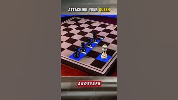 4 Pawns Hunt the Queen: Brutal Strategic Trap Explained! #chess