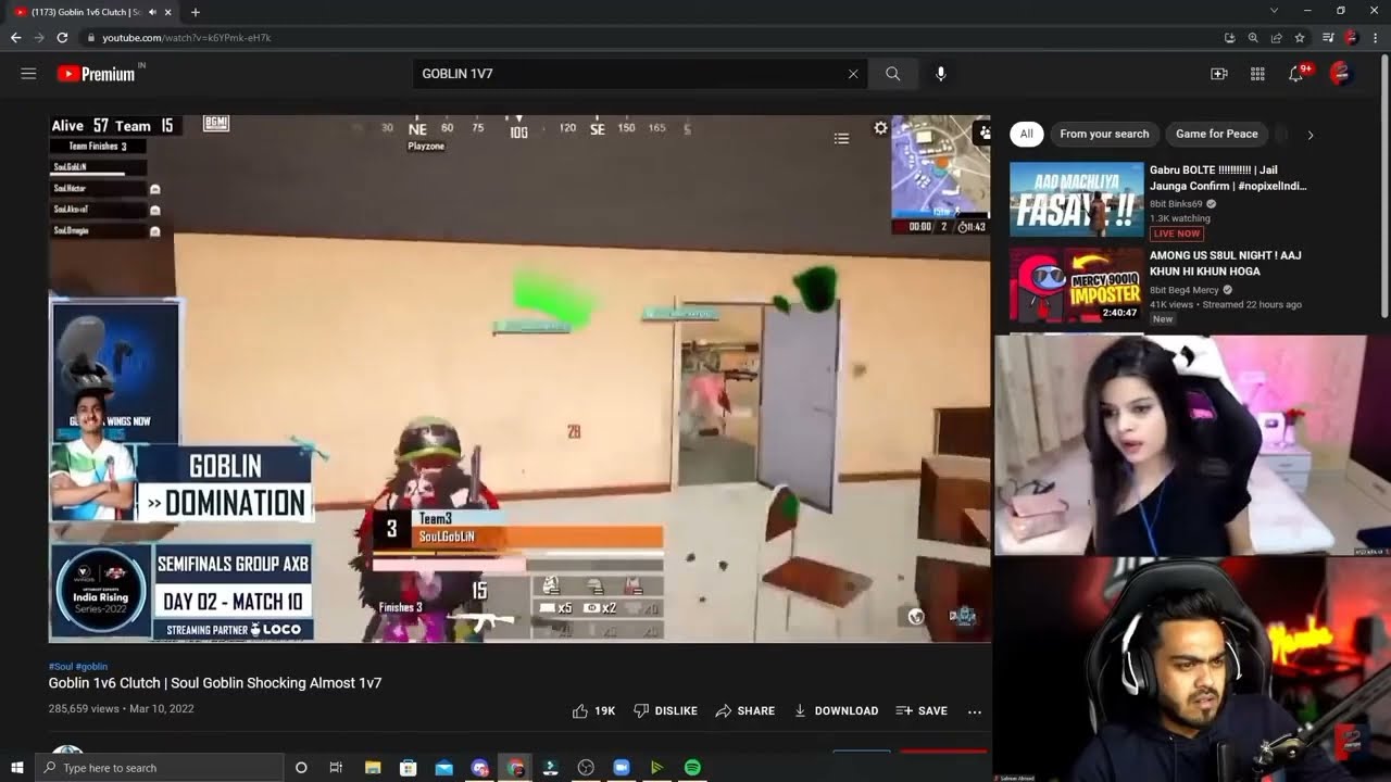 MAMBA AND KRUTIKA REACT ON GOBLIN 1v7 CLUTCH😨😨 | SAMSUNG,A3,A5,A6,A7,J2,J5,J7,S5,S6,S7,5 