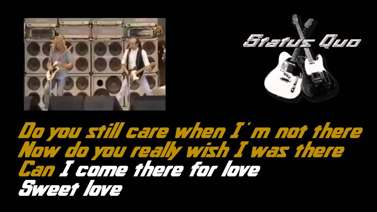 Status Quo Caroline (Lyrics) YouTube