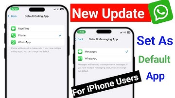 Whatsapp New Update for Iphone | Set as default Messaging and Calling app | Whatsapp feature 2025
