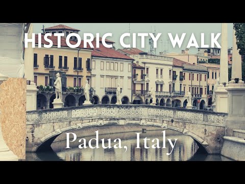 Gorgeous PADUA, Italy | 4K Walk around historical part