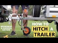 How to hitch a trailer  unbraked trailer  eg anssems  brenderup trailer edition