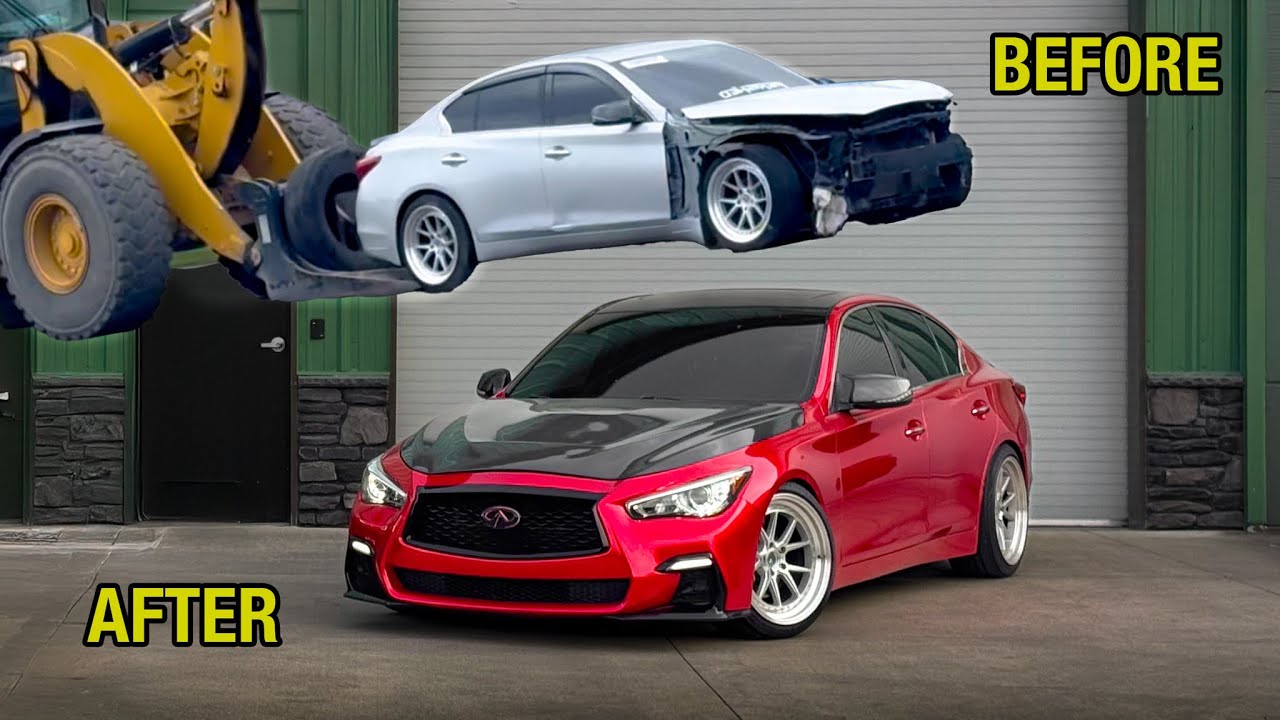 Восстанавливаю свой разбитый Infiniti Q50 за 30 минут!!
