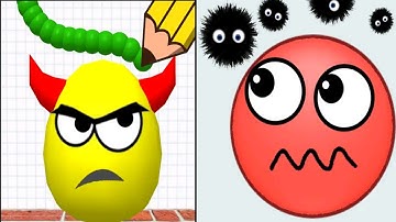 Draw To Smash Vs Hide Ball — New Update Satisfying Mobile Game