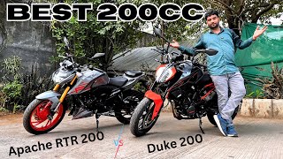 200cc Best Bike KTM Duke 200 Vs Tvs Apache RTR 200 4V USD New Model Detailed Comparison Price &amp; More