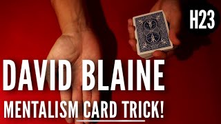 David Blaine Psychological Card Trick!