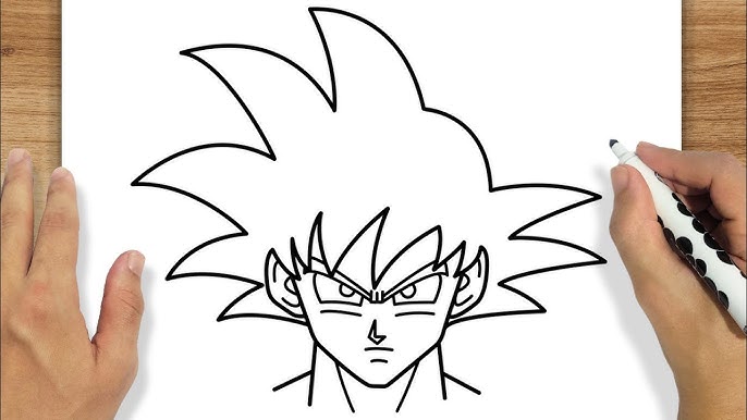 Como Desenhar o GOKU, SUPER FÁCIL