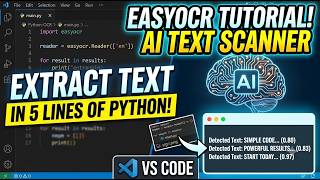 Extract Text From Image with Python AI! (EasyOCR Tutorial)