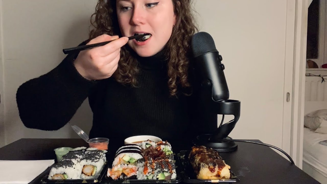ASMR Sushi Mukbang + Mini Q&A | Intense Mouthsounds | Nederlandse Asmr