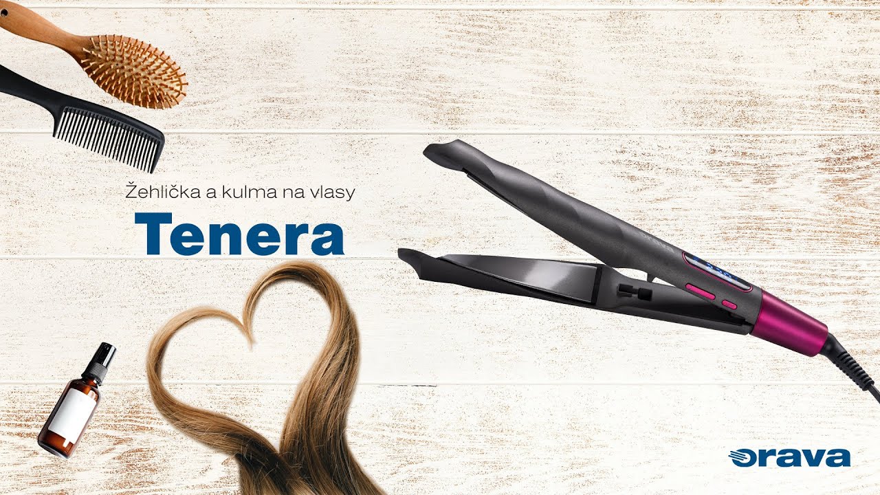 Žehlička a kulma na vlasy - Tenera | Orava.eu - YouTube
