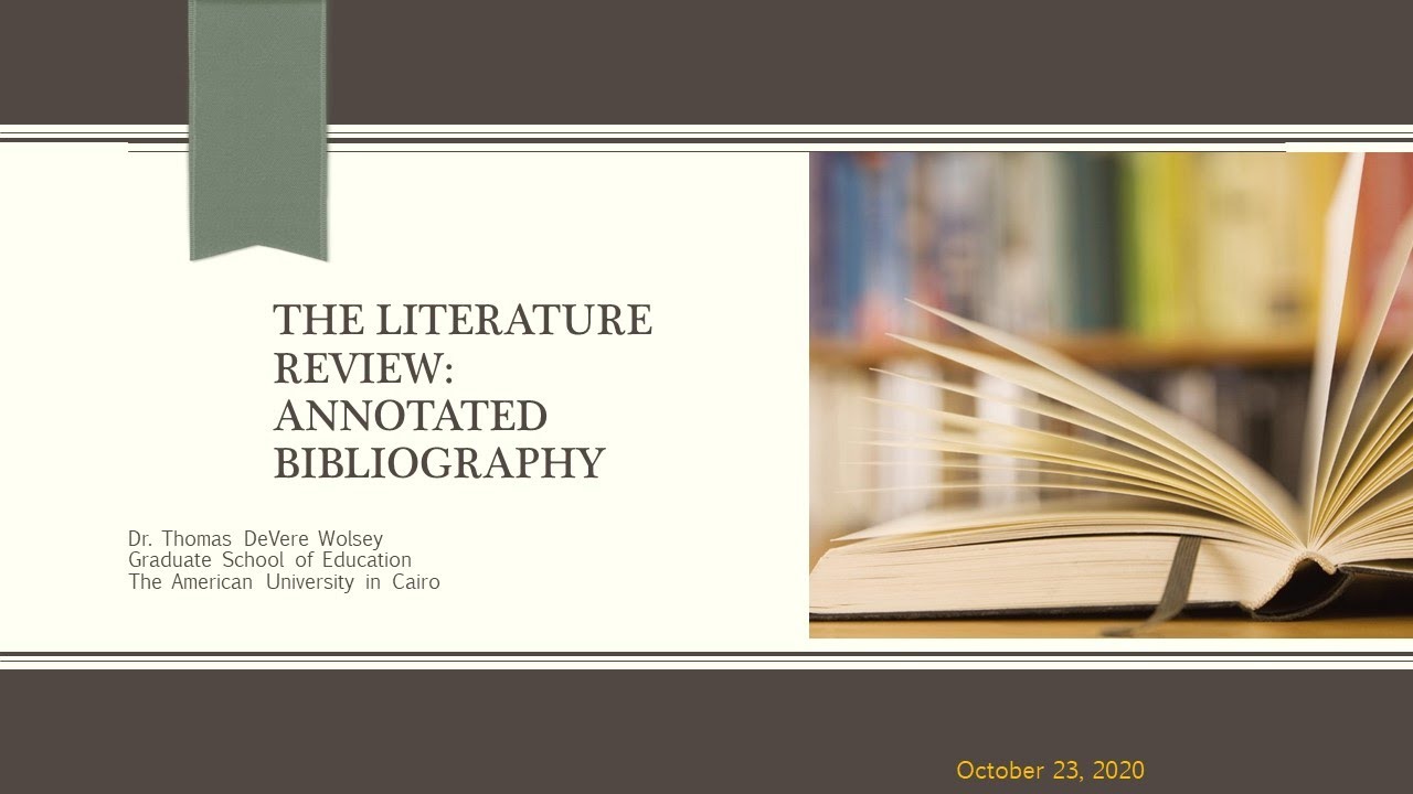 literature review and bibliography